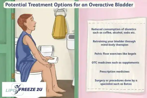 image of woman on toilet because of an overactive bladder Hertford