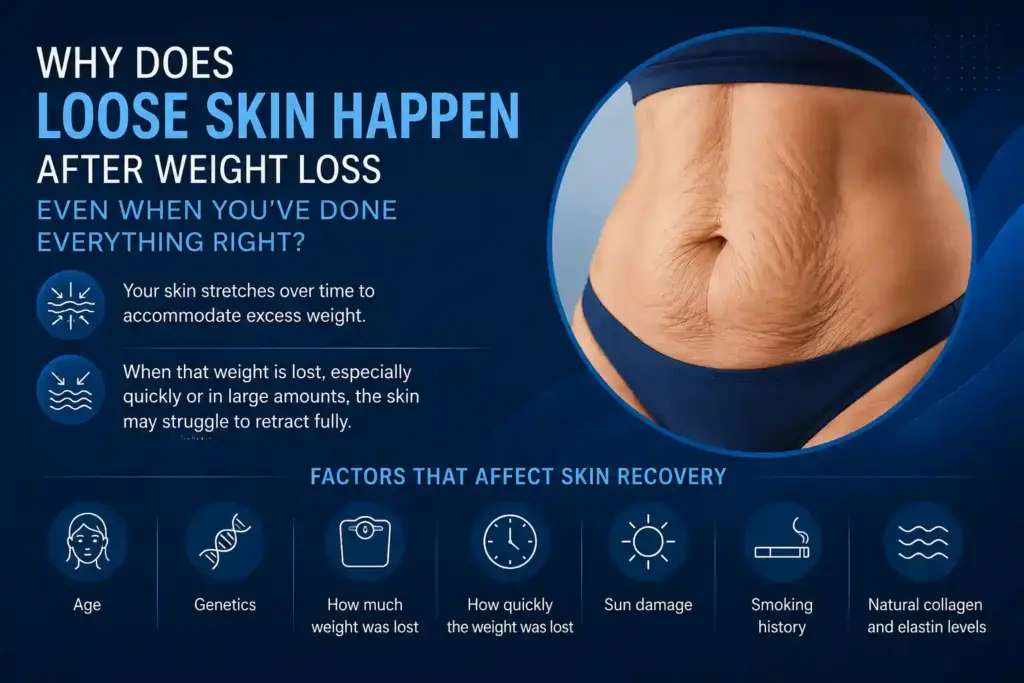 Why Does Loose Skin Happen After Weight Loss Even When You’ve Done Everything Right Hertford?